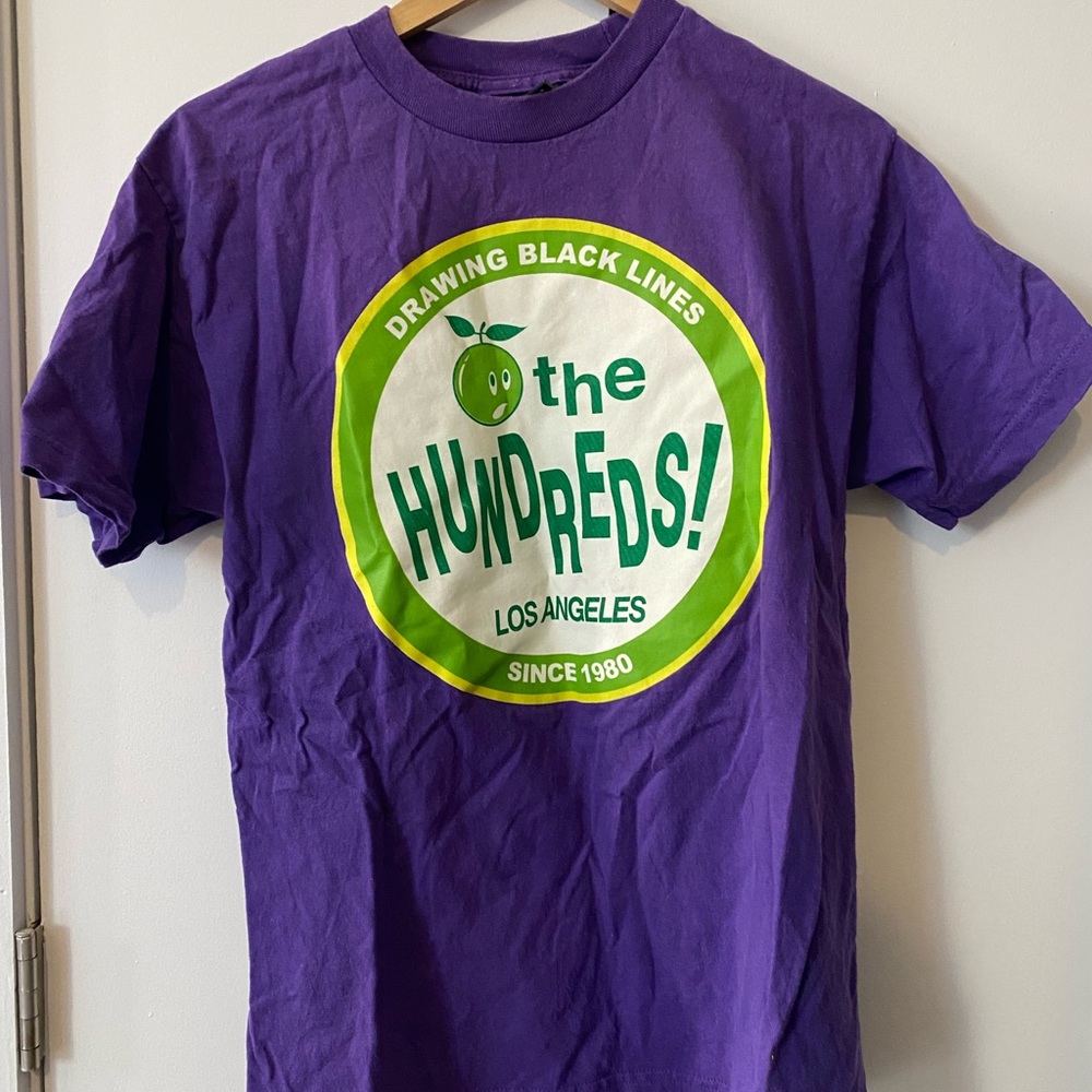 THE HUNDREDS Drawing Black Lines Tee M